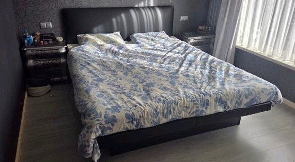 Compleet 2-persoons softside waterbed 180x220 met opberglade, Ophalen, Solo-systeem, Gebruikt, Tweepersoons