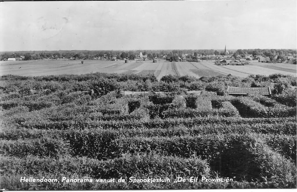 Hellendoorn Panorama vanuit de Sprookjestuin., Ophalen of Verzenden, 1960 tot 1980, Ongelopen, Overijssel