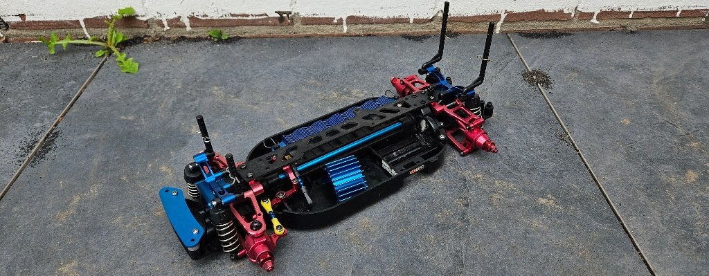 Tamiya TT01 Full alu, Hobby en Vrije tijd, Modelbouw | Radiografisch | Auto's, Elektro, Gebruikt, Ophalen of Verzenden, Schaal 1:10