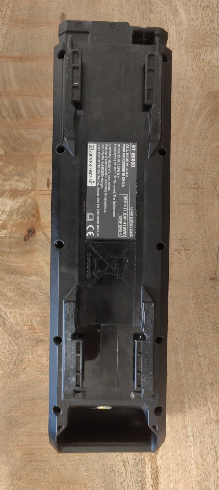 Shimano Steps BT-E 6000, Ophalen