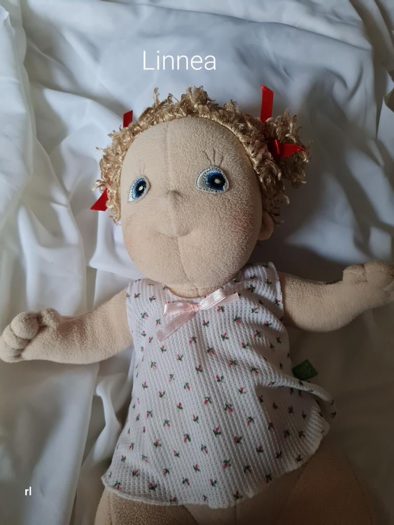 Mooie zgan Rubens Barn babypop Linnea 32cm, Kinderen en Baby's, Speelgoed | Poppen, Ophalen of Verzenden, Zo goed als nieuw, Babypop