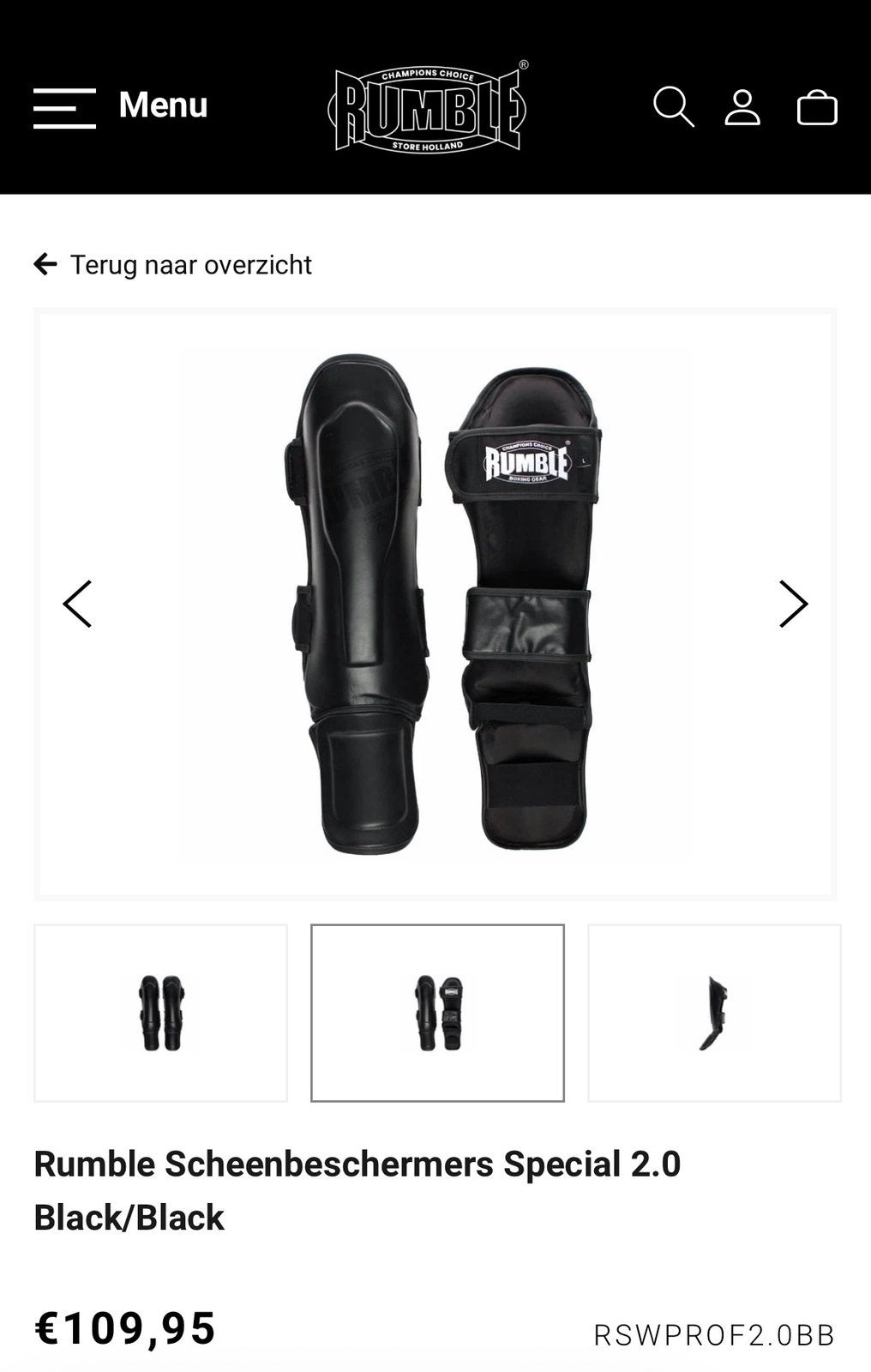 Rumble scheenbeschermers maat S, Sport en Fitness, Vechtsporten en Zelfverdediging, Overige, Vechtsportbescherming, Ophalen of Verzenden