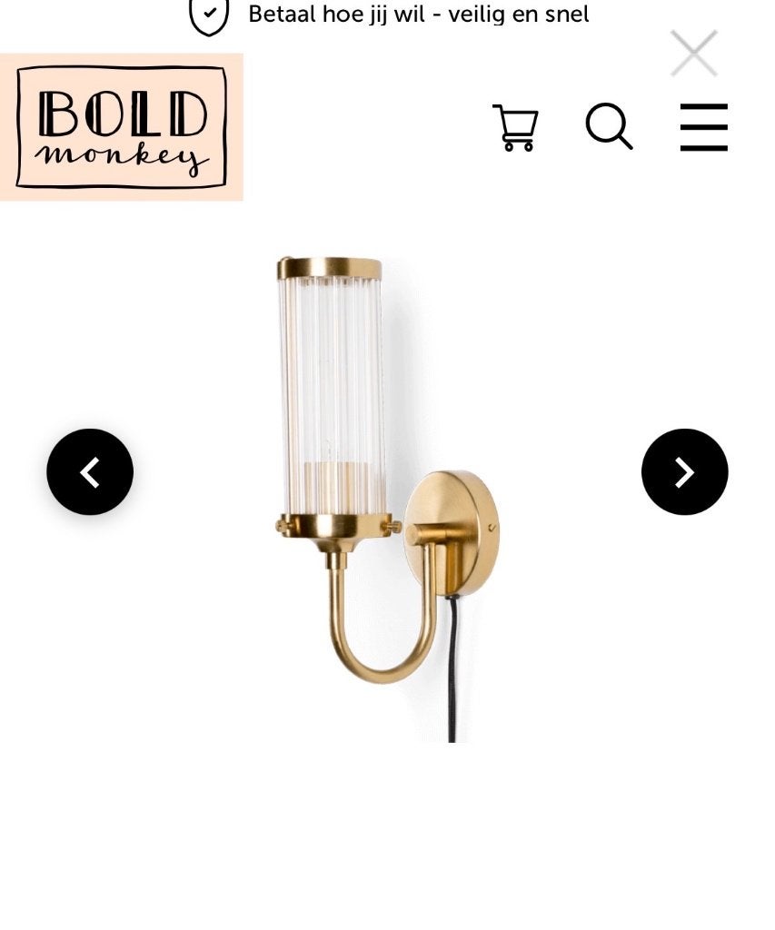 Wandlamp en hanglamp, Ophalen, Nieuw, Glas