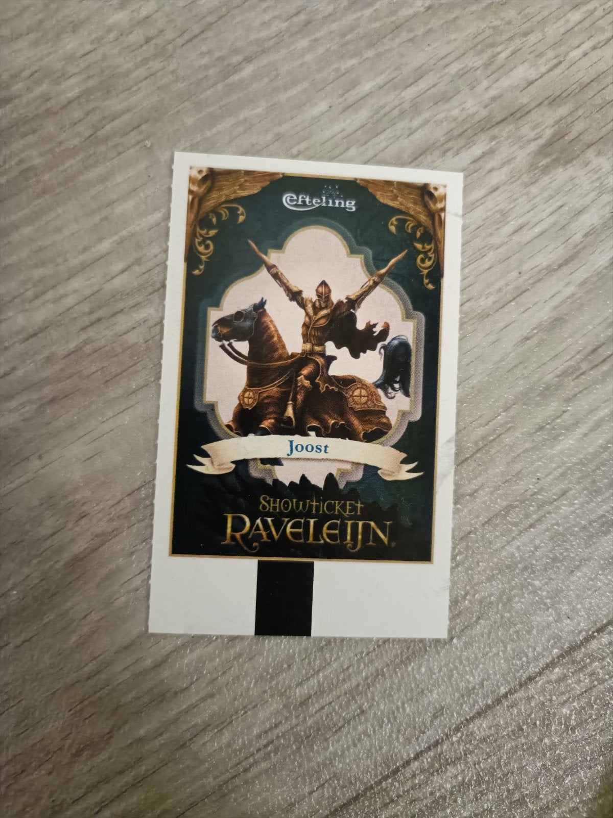 Efteling Ravelijn kaartje, Ophalen of Verzenden, Overige typen