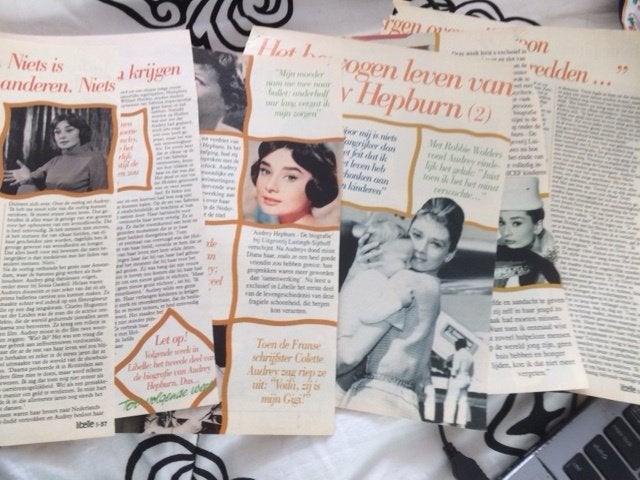 artikel over Audrey Hepburn uit de libelle, Ophalen of Verzenden, Zo goed als nieuw, Boek, Tijdschrift of Artikel