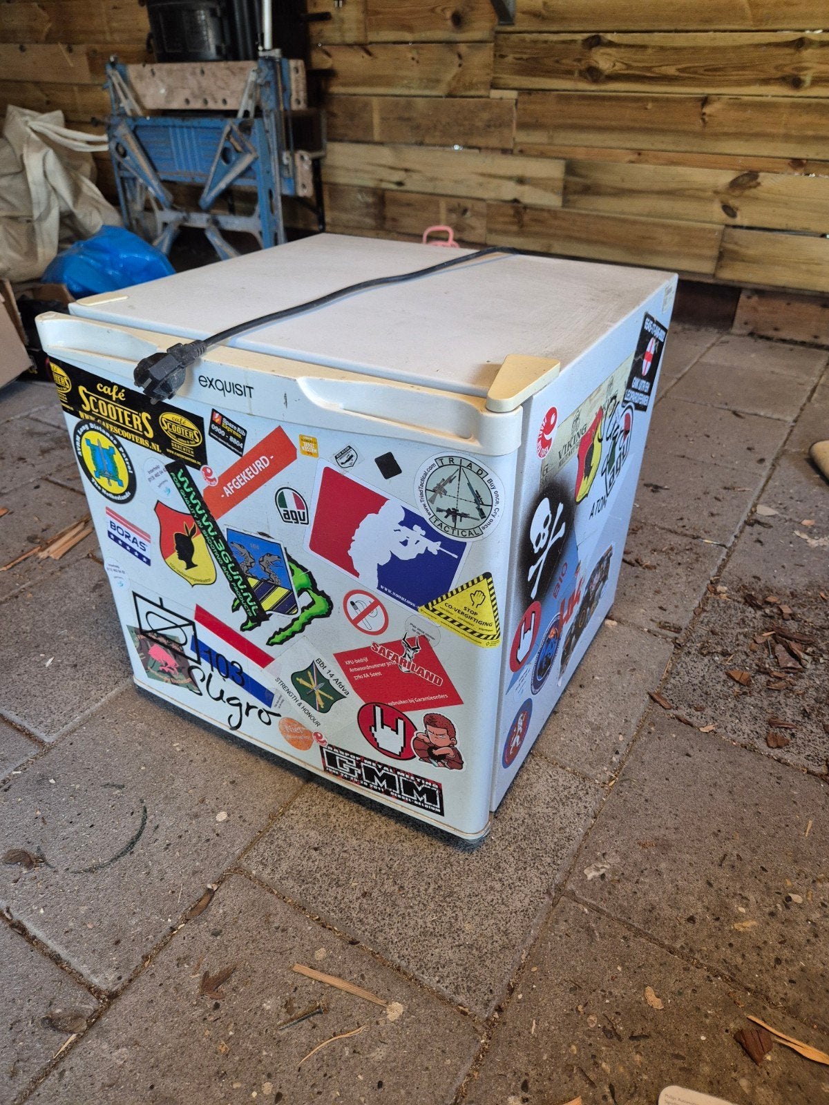 Compacte koelkast met vriesvak - Exquisit, Ophalen, Gebruikt, Minder dan 75 liter, Met vriesvak