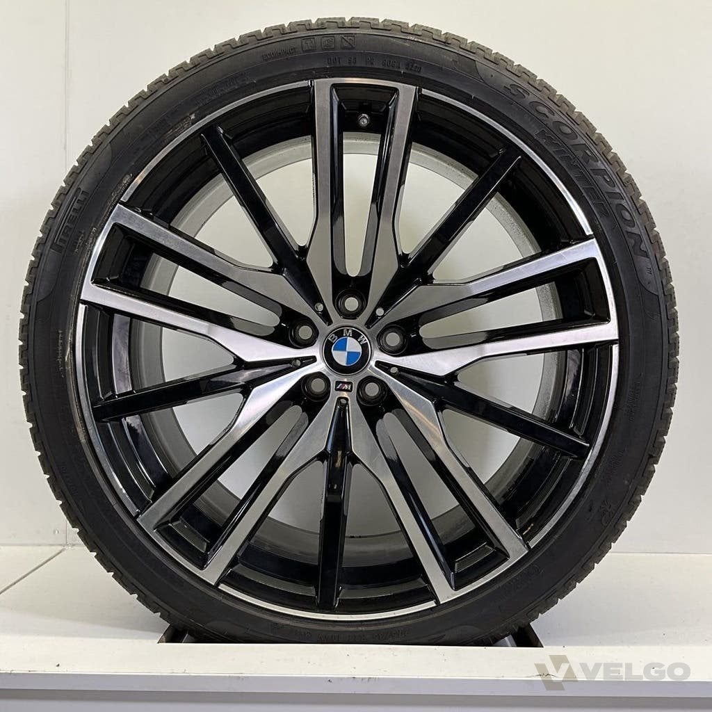 BMW X5 G05 X6 G06 BREEDSET VELGEN+WINTERBANDEN 22 INCH 746I, Gebruikt, Banden en Velgen, Info@velgo.nl, Velgo
