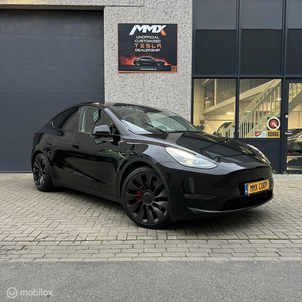 Tesla Model Y Performance + MMX PACK + IAP, Automaat, Gebruikt, Zwart, Overige carrosserieën