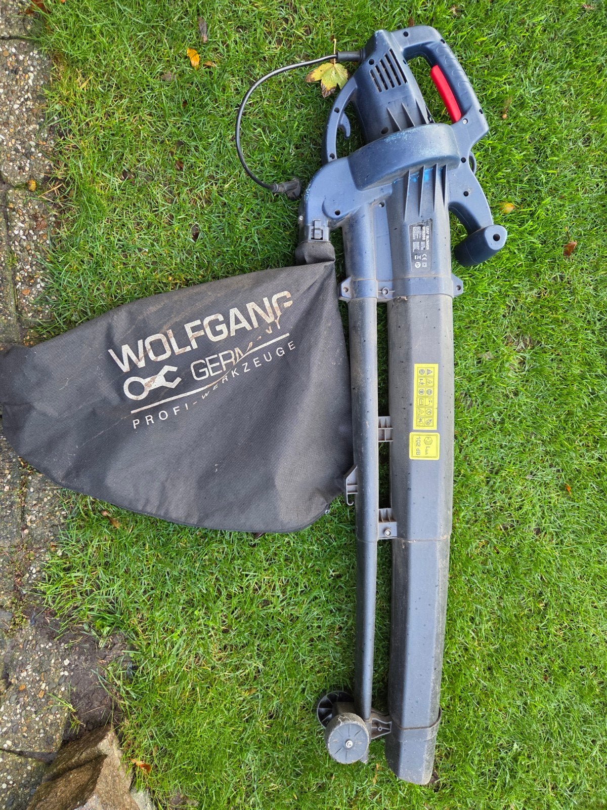 Wolfgang Bladblazer QT6268 - 3000W met zuigfunctie, Ophalen, Gebruikt, Met opvangzak, Wolfgang