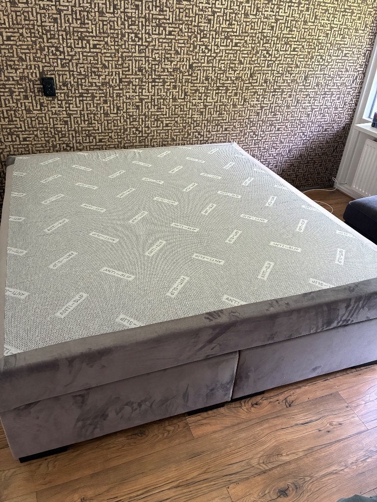 Boxspring, Ophalen, Tweepersoons, Zo goed als nieuw, 180 cm