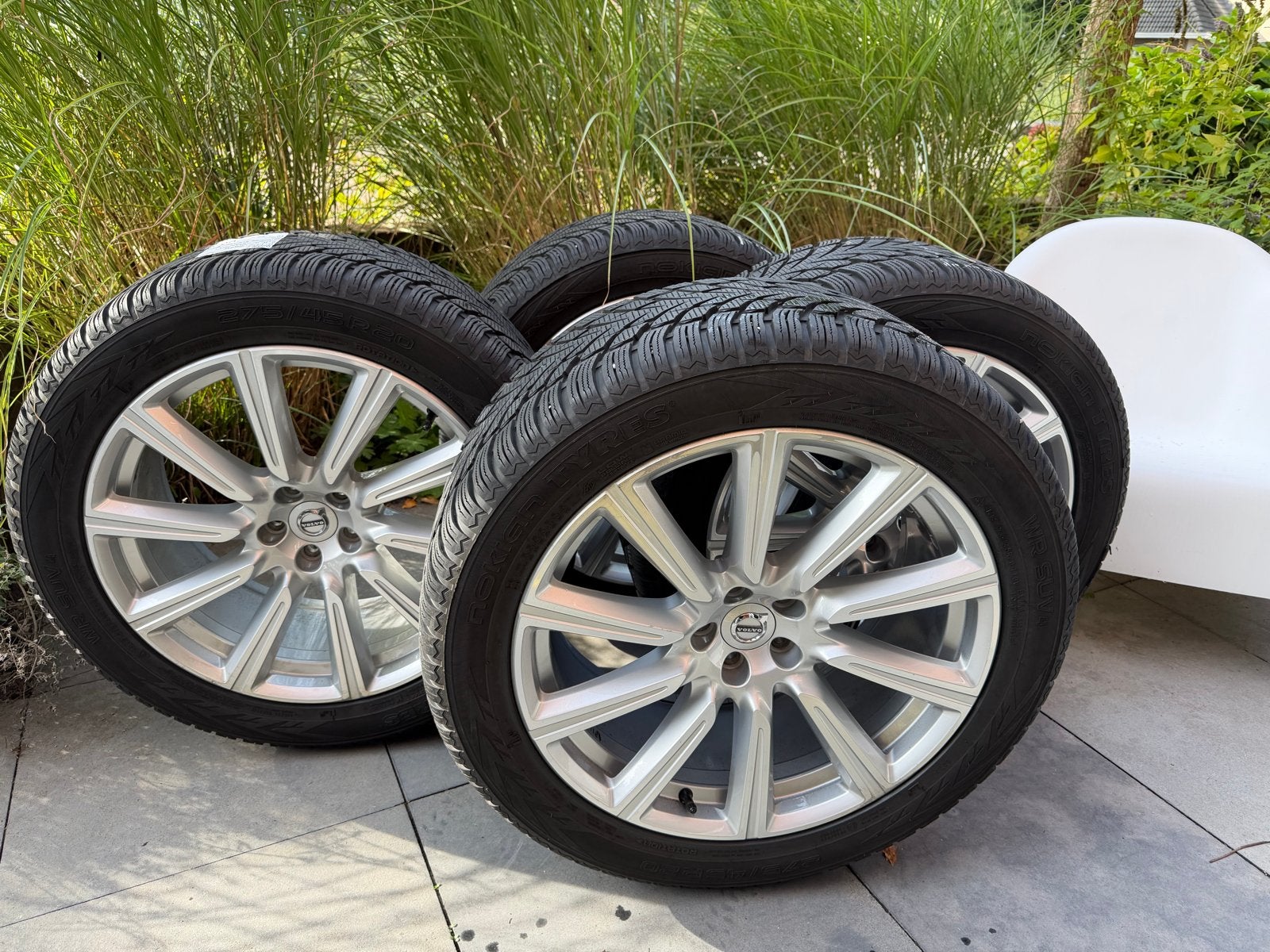 Volvo 20 inch velgen met zgan Nokian winterbanden 275/45R20, Ophalen, Gebruikt, 275 mm, Banden en Velgen