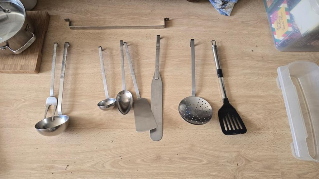 Lepelrek, Ophalen, Rvs of Chroom