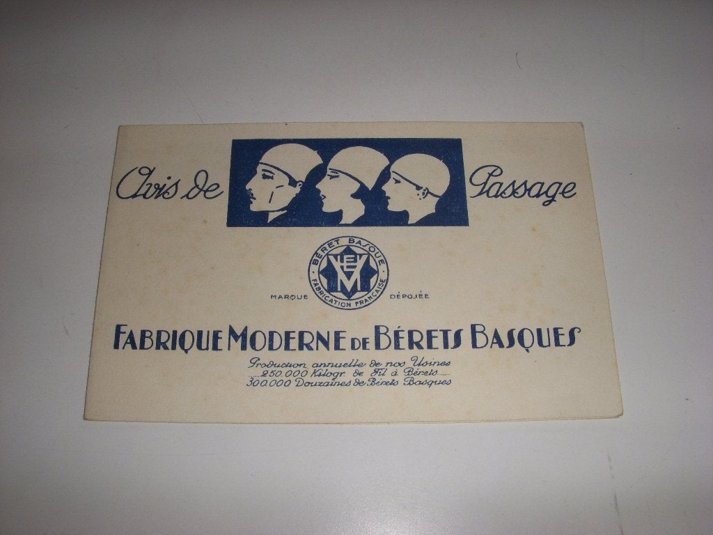 MOOIE jaren 30 folder Franse baretten Henri Veyrier Parijs, Gelezen, Folder, Ophalen of Verzenden, Franse Baretten, hoofddeksel