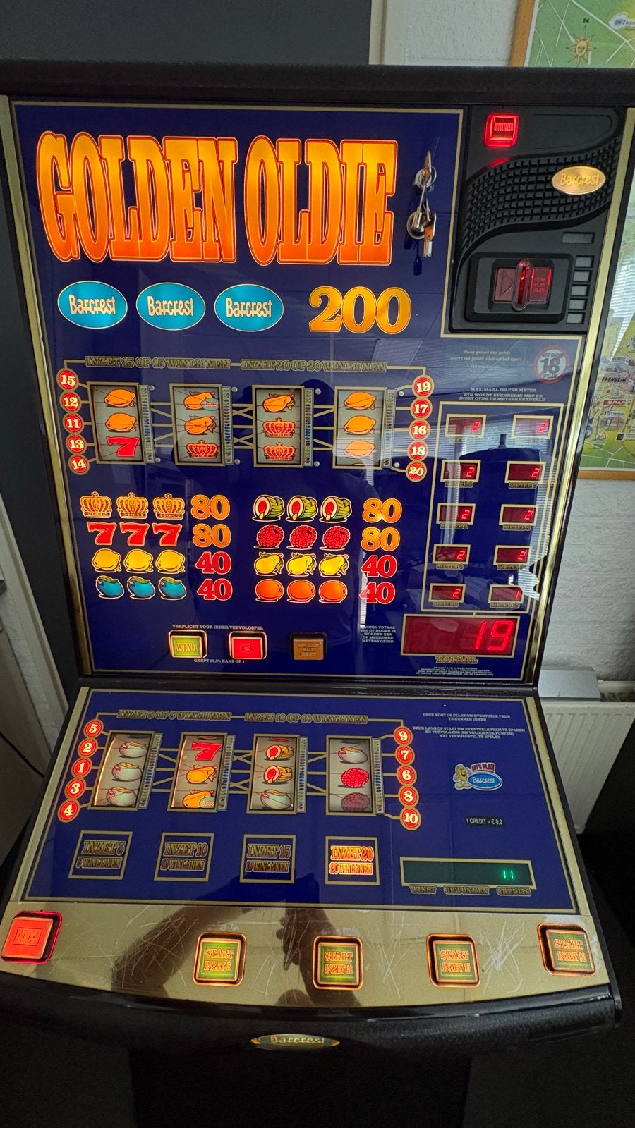 Barcrest Golden Oldie (Randomrunner) Speelautomaat / gokkast, Verzamelen, Automaten | Gokkasten en Fruitautomaten, Euro, Ophalen