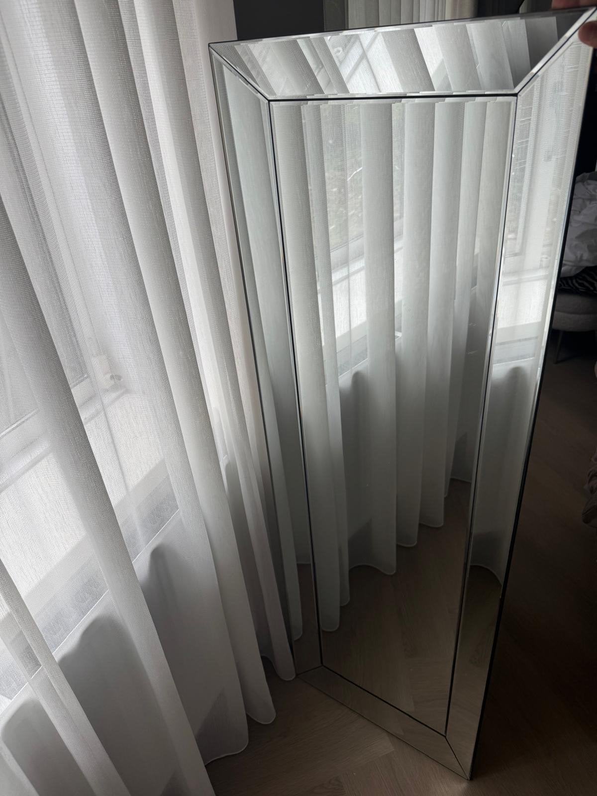 Spiegel Eric Kuster Style 50x150cm - Liggend/Staand, Ophalen, Gebruikt, 100 tot 150 cm, Rechthoekig