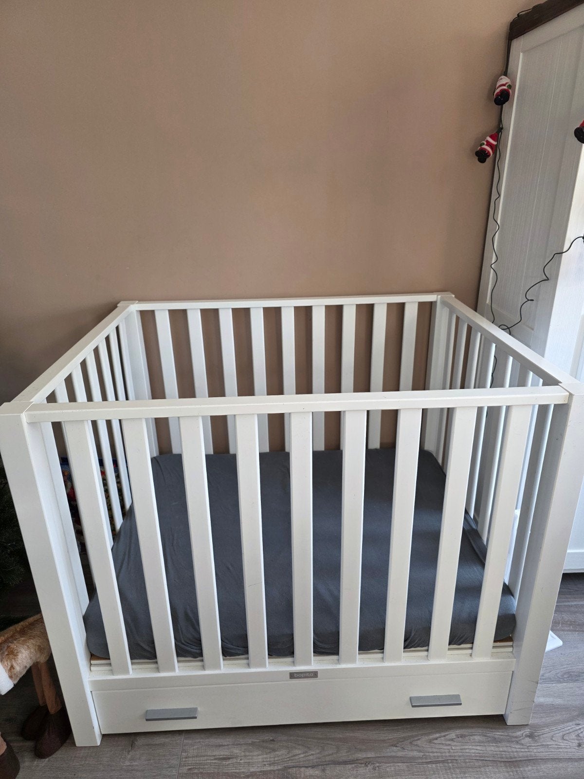 Bopita box met lade, handleiding en 5 hoezen, Kinderen en Baby's, Boxen, Ophalen, Gebruikt, Vierkant, In hoogte verstelbaar