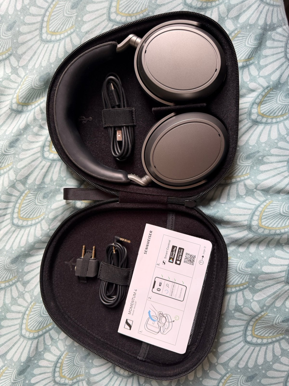 Sennheiser Momentum 4 koptelefoon Graphite, Draadloos, Zilver, Sennheiser, Ophalen of Verzenden