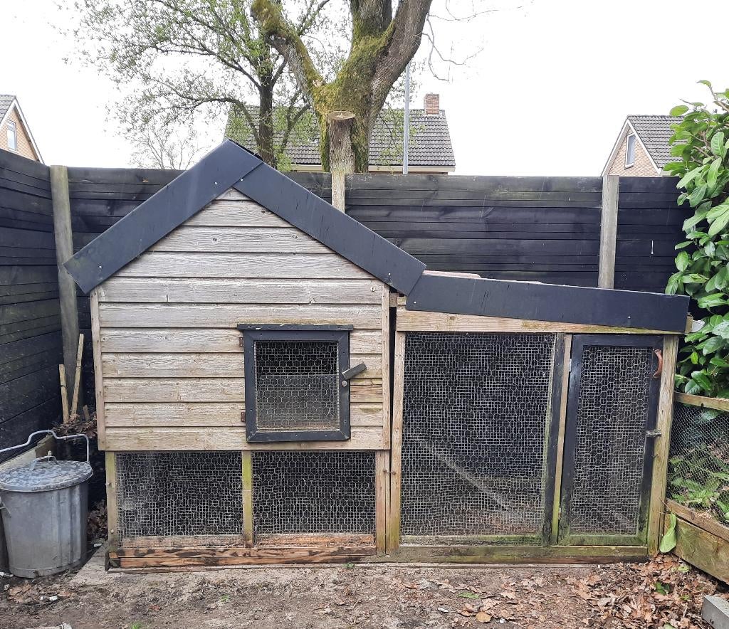 Kippenhok met ren, Dieren en Toebehoren, Pluimvee | Toebehoren, Ophalen, Gebruikt, Kippenhok of Kippenren