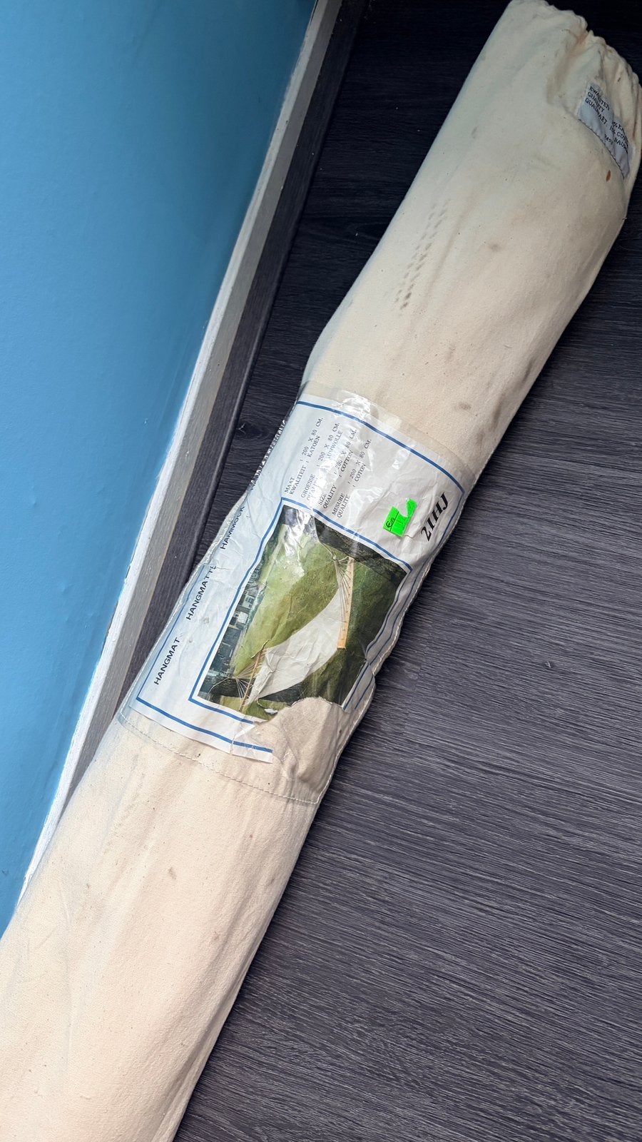 Katoenen hangmat 200x80 cm – Luieren als een pro!, Ophalen, Opvouwbaar, Meerpersoons, Zo goed als nieuw