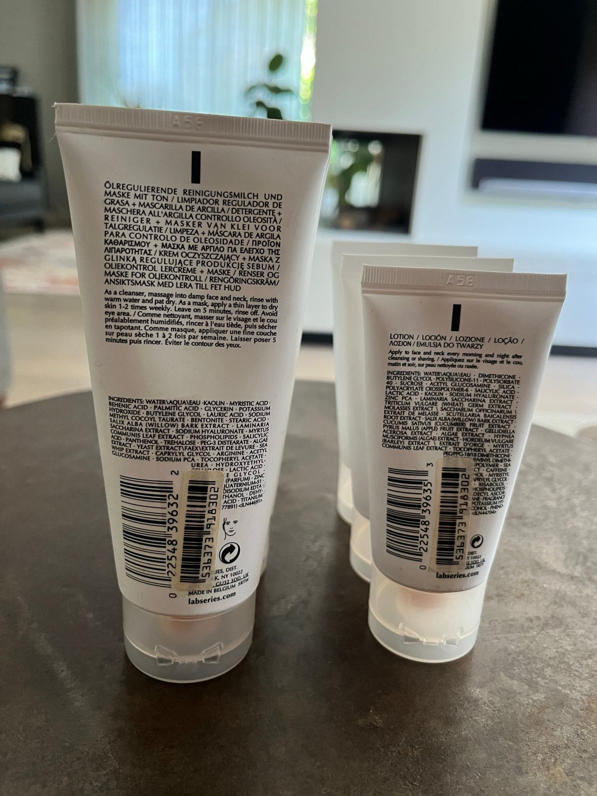 LAB SERIES: 3x Masker & 3x Dagcrème voor Vette Huid, Ophalen, Nieuw, Gehele gezicht, Verzorging