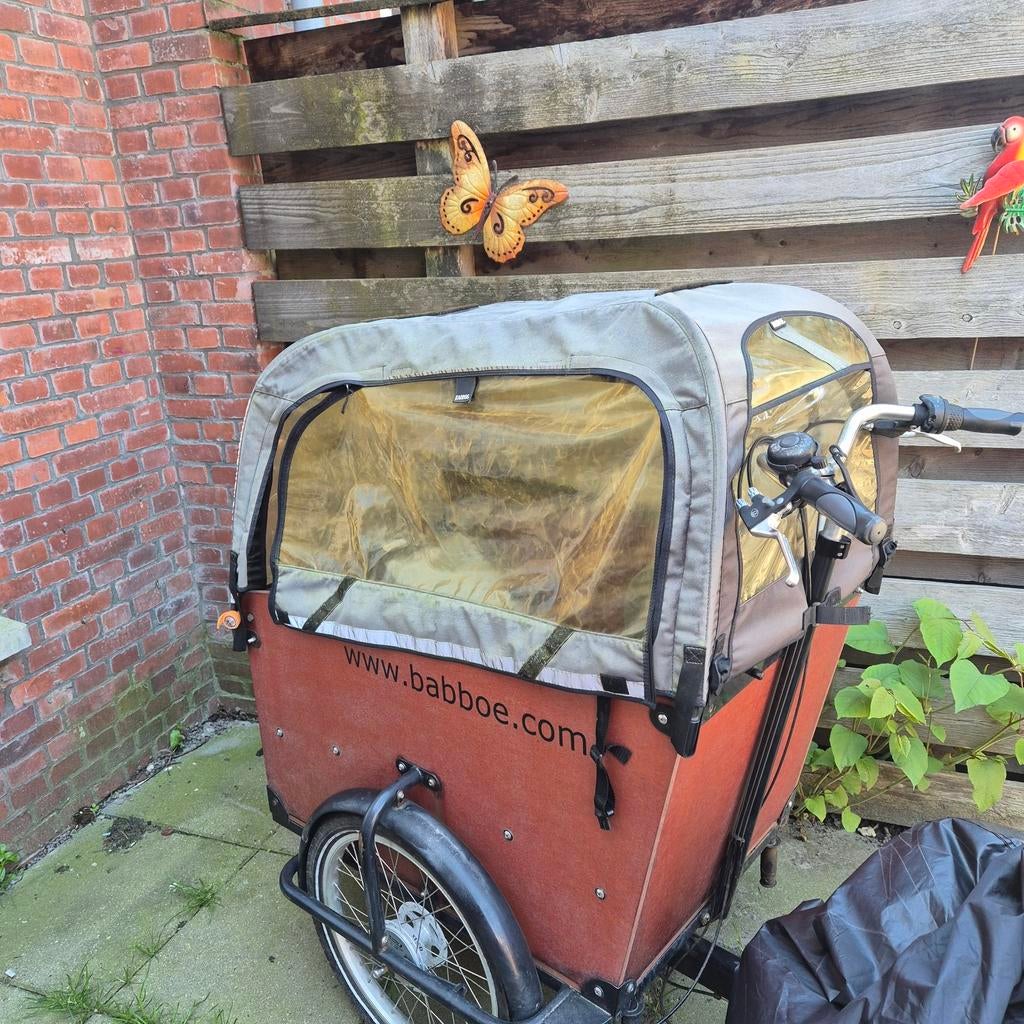Regentent voor Babboe Big bakfiets - verkleurd/wazig, Fietsen en Brommers, Fietsen | Bakfietsen, Overige merken, Gebruikt, Huif