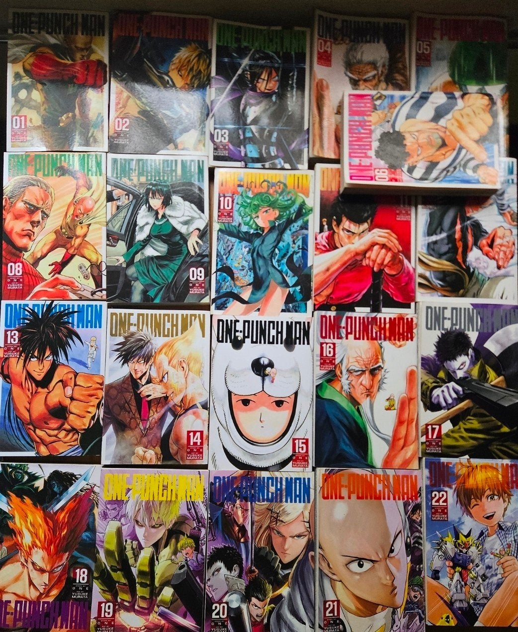 One Punch Man Manga Collectie - Volumes 1 t/m 22 (z.g.a.n.), Boeken, Meerdere stripboeken, Ophalen of Verzenden, Zo goed als nieuw