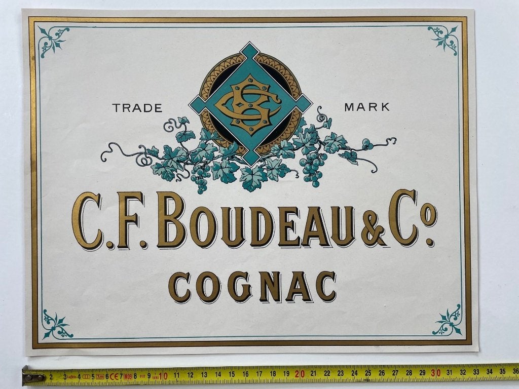 poster cognac C.F. Boudeau, Ophalen of Verzenden, A1 t/m A3