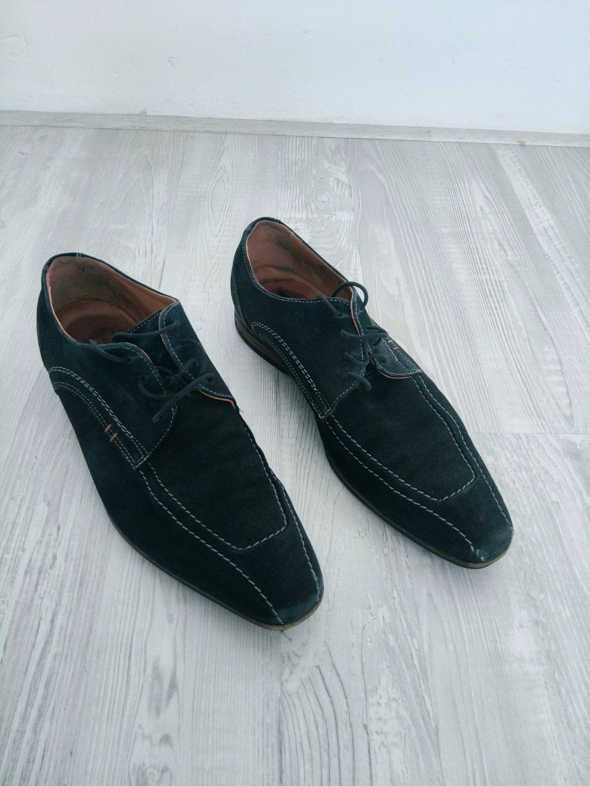 Van Lier Nette Schoenen - Donkerblauw Suède, Zwart, Van Lier, Ophalen of Verzenden, Gedragen