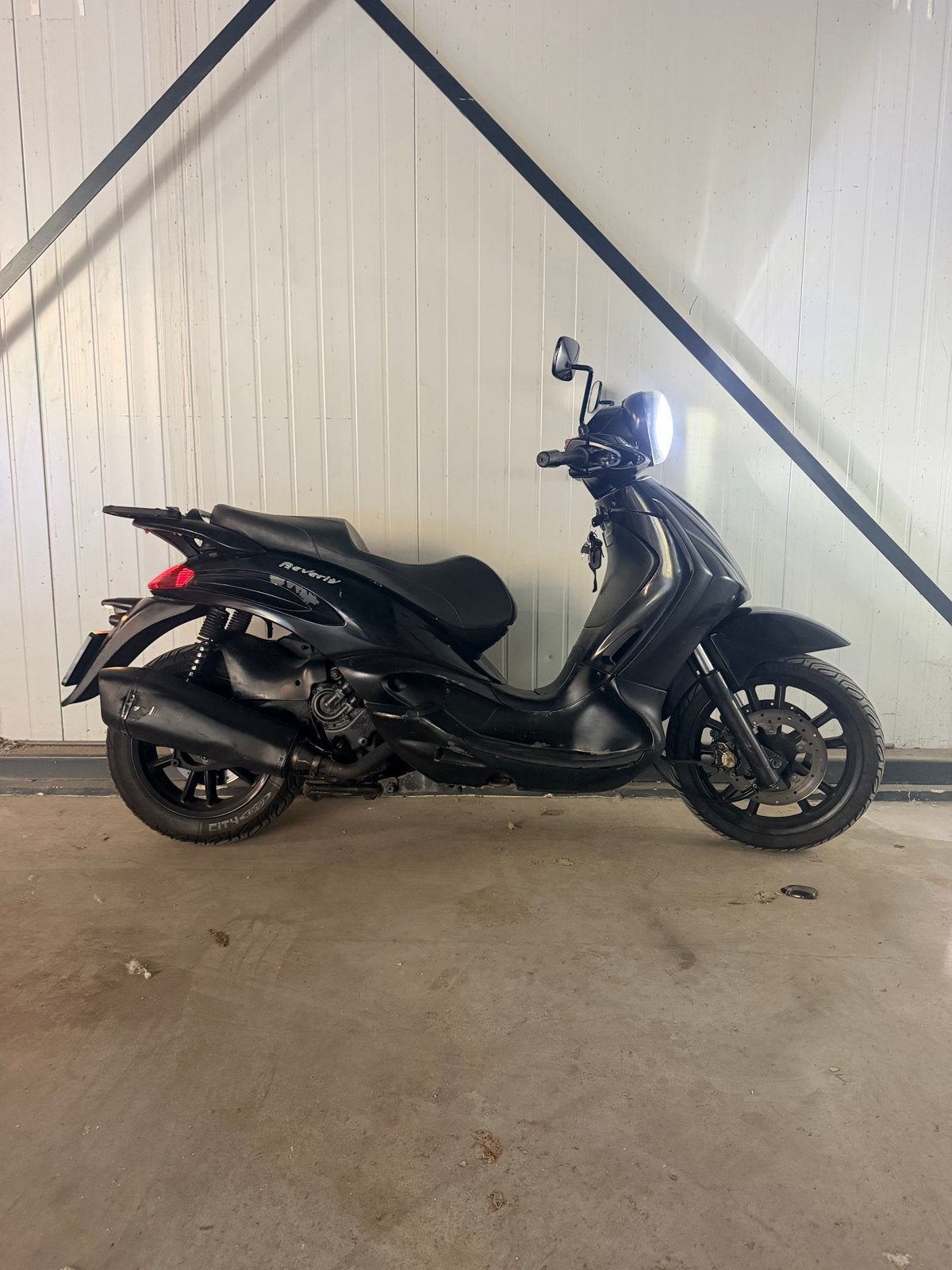 Piaggio Beverly 500cc  motorscooter - Zwart, Gebruikt, Overige modellen, Maximaal 45 km/u, Ophalen of Verzenden