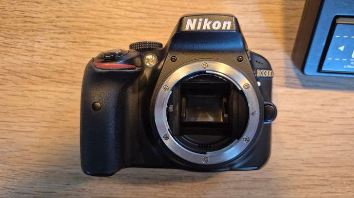 Nikon D3300 spiegelreflexcamera., Ophalen, Gebruikt, Autofocus, Nikon