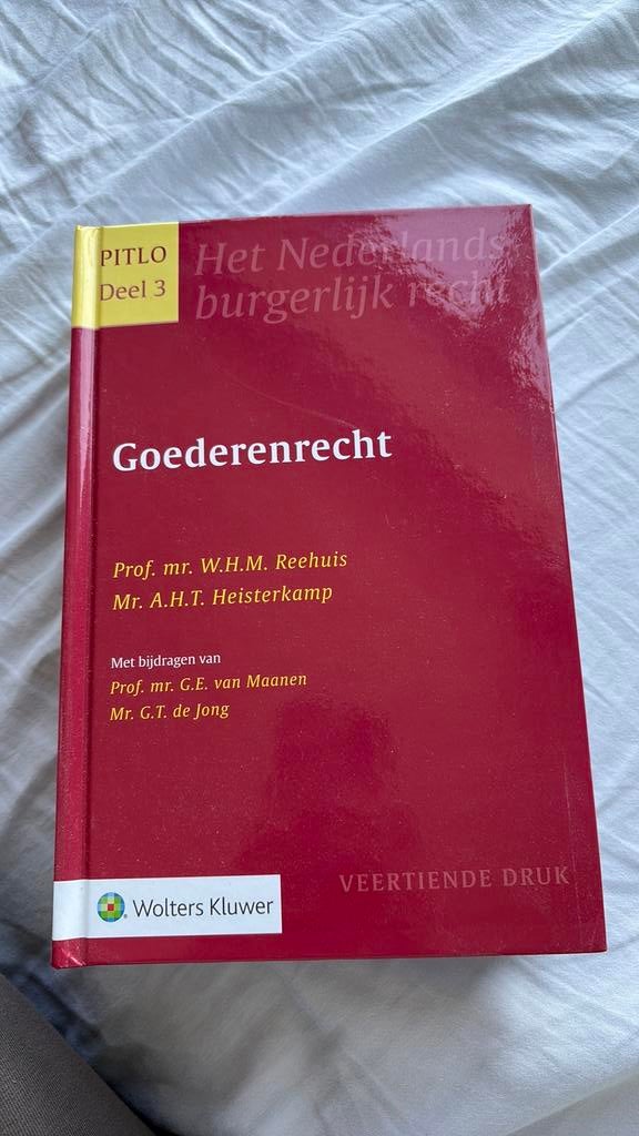 Pitlo 3 - Goederenrecht, Ophalen of Verzenden, Zo goed als nieuw, Overige wetenschappen