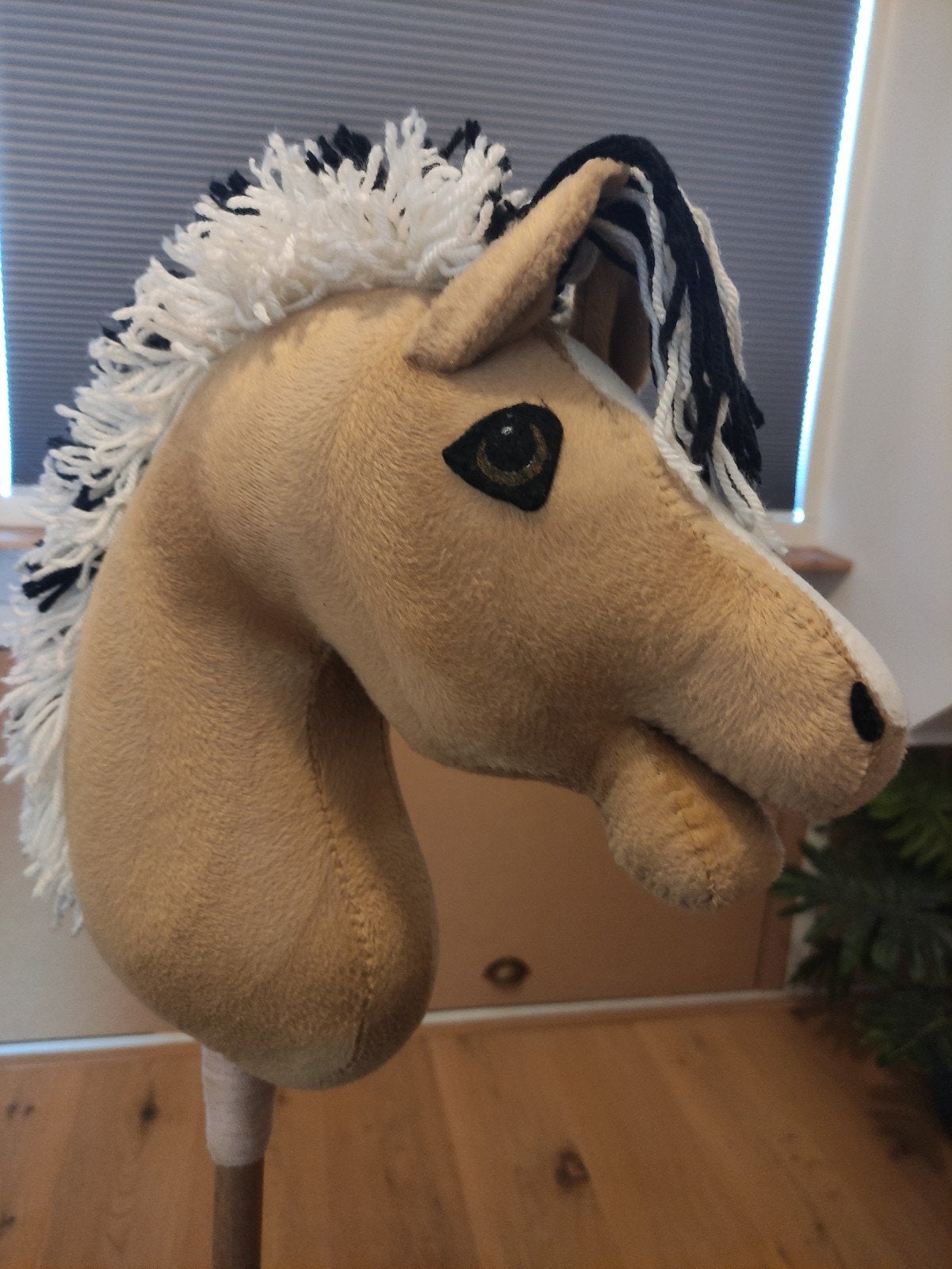 Hobbyhorse handgemaakt met hoofdstel en zweep, Ophalen of Verzenden, Gebruikt, Jongen of Meisje