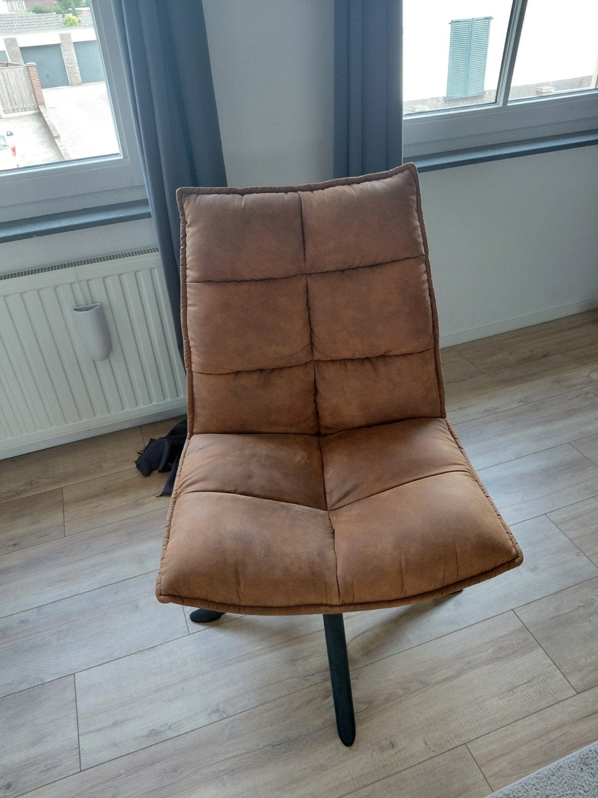 Draai fauteuil, Ophalen, Modern, Comfortabel, Bruin, Zo goed als nieuw