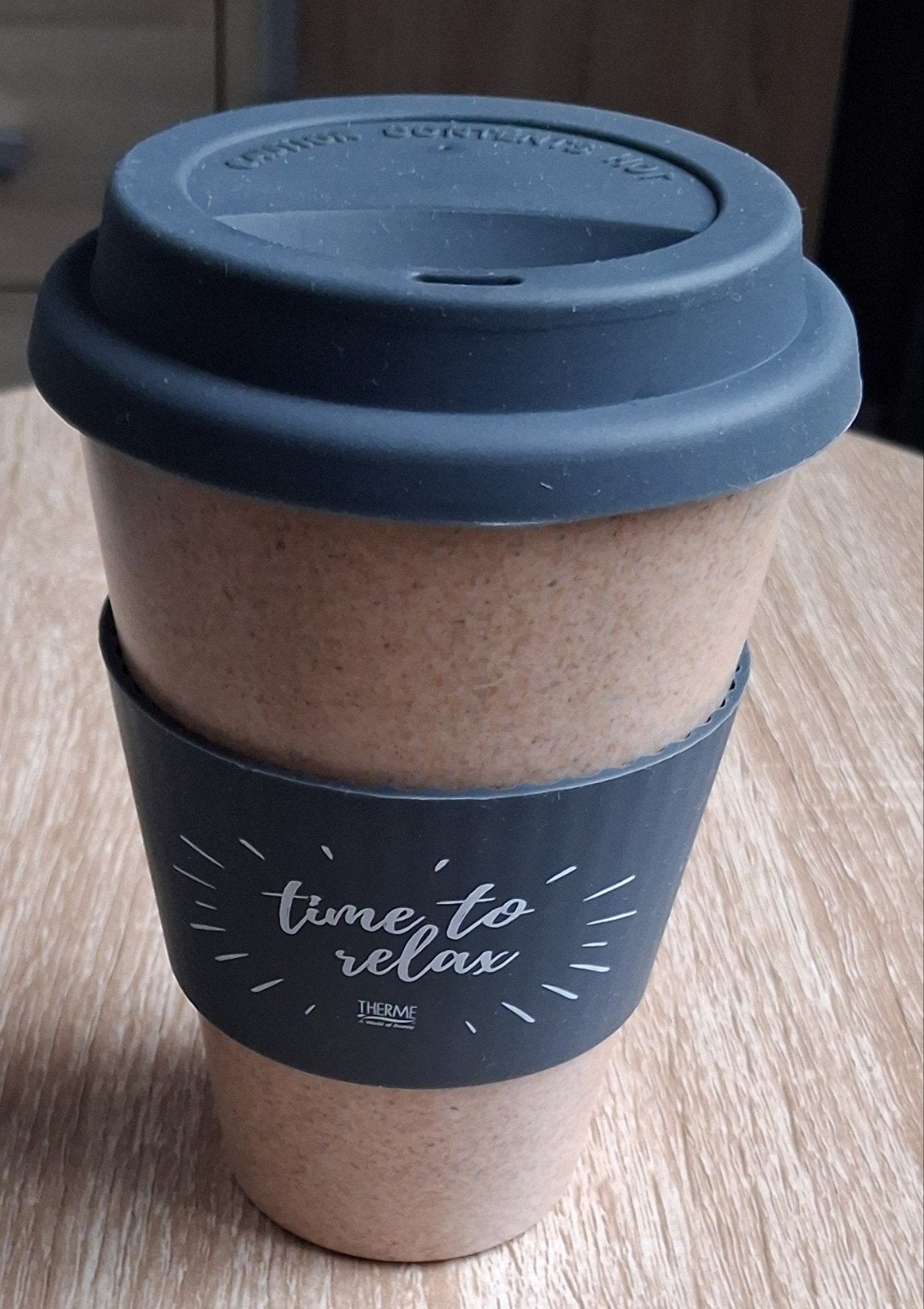 Nieuwe Therme bamboo koffiebeker., Ophalen, Nieuw, Overige materialen