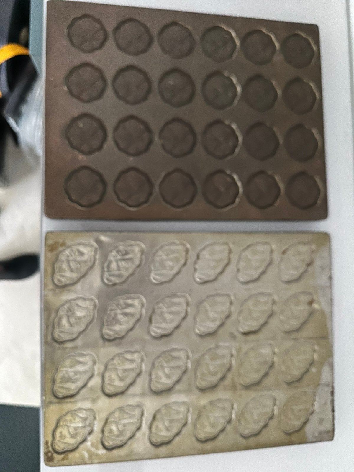 Set Antieke Koperen chocolade mallen, Ophalen of Verzenden