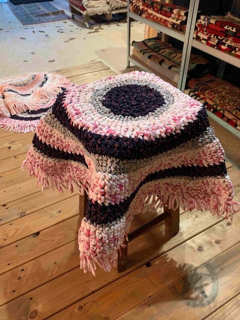 Rond tafelkleedje roze tint Ibiza Boho Bohemian 80 cm, Djt@dejuistetoon.eu, Ophalen of Verzenden, Zo goed als nieuw, Mon Plaisir 19, Etten-Leur, Netherlands