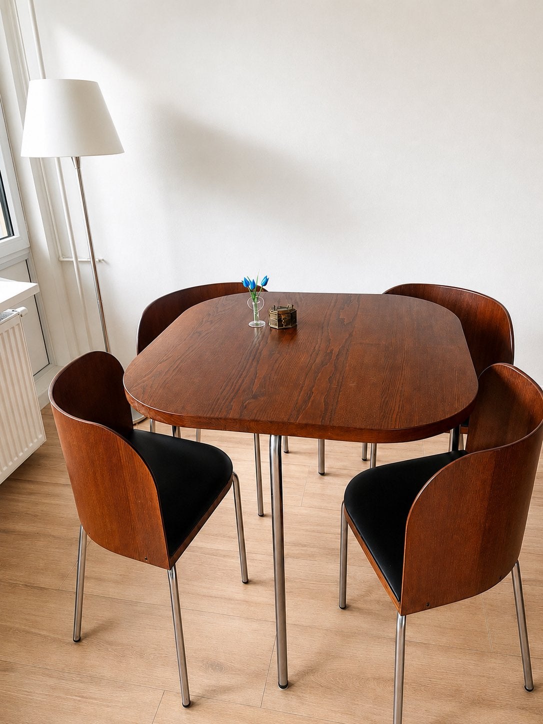 Originele vintage IKEA Fusion eettafel met stoelen - zgan, Ophalen, Zo goed als nieuw, 4 tot 6 stoelen