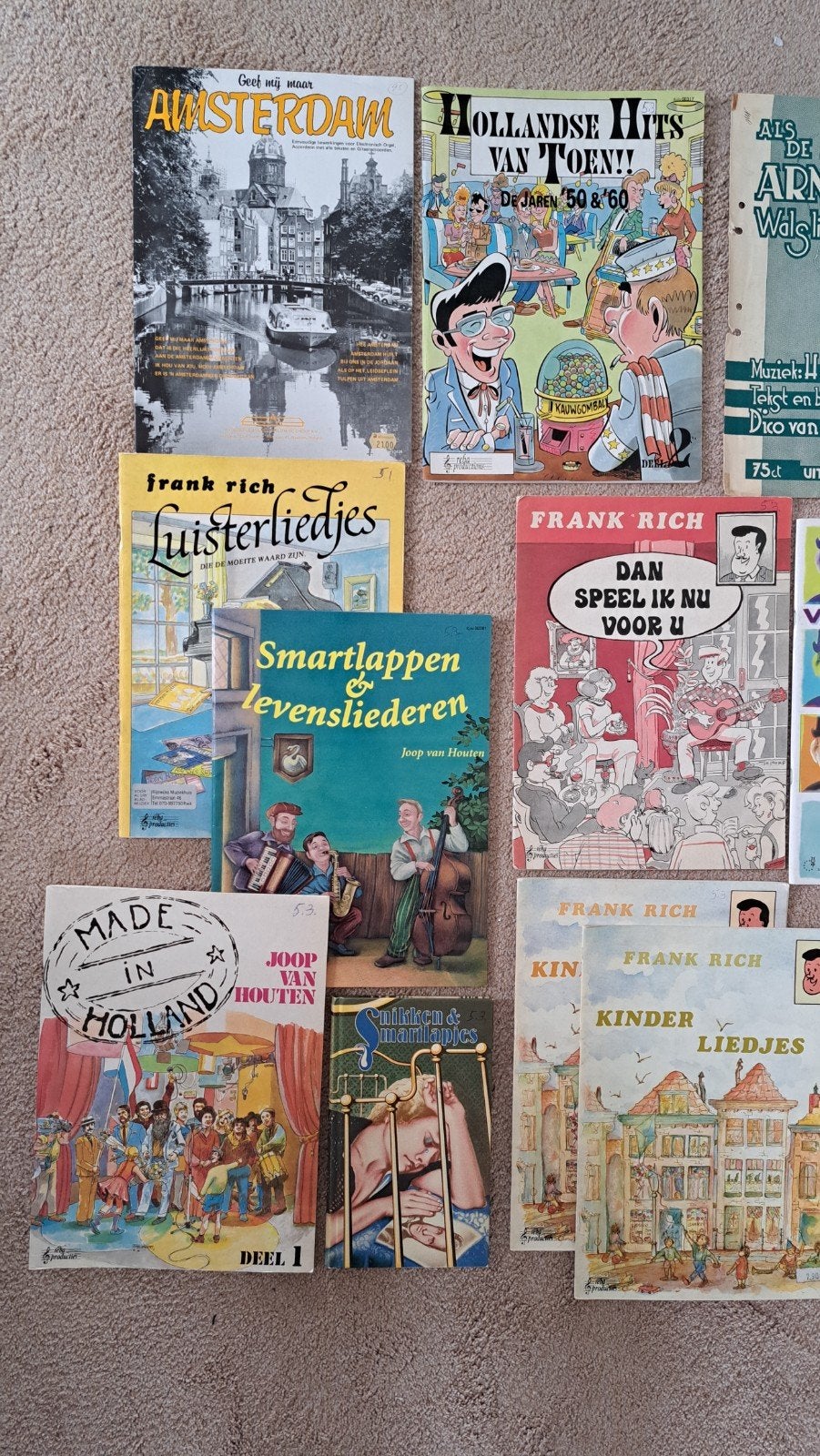 16 Nederlandse Bladmuziekboeken - Diverse Genres, Muziek en Instrumenten, Gebruikt, Gitaar, Ophalen of Verzenden, Thema