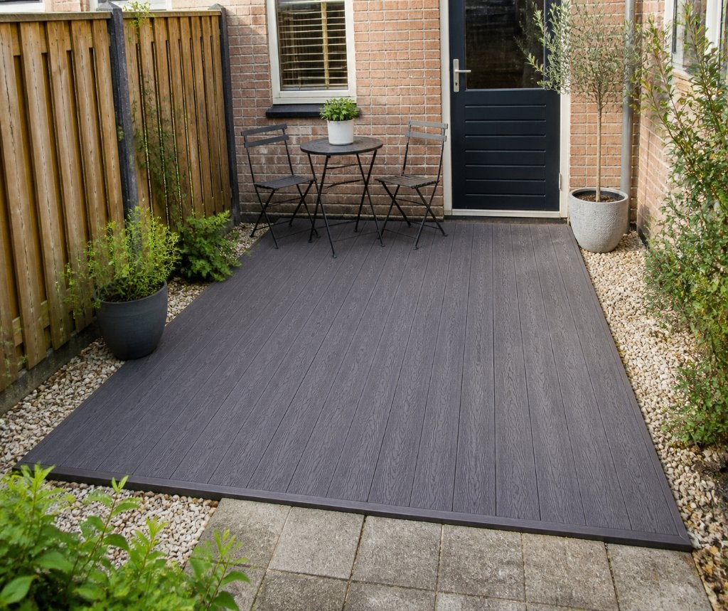 Composiet WPC vlonderplank Ipe donkerbruin 290 cm, Ophalen of Verzenden, Nieuw, Composiet
