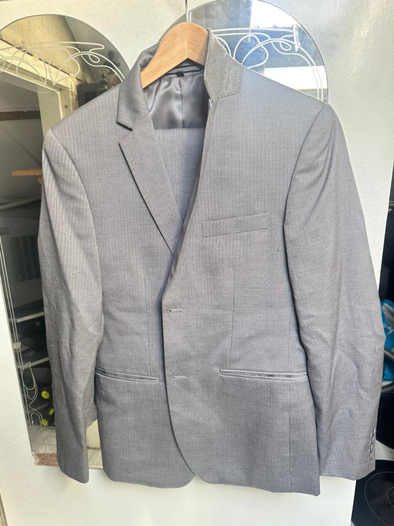 Heren pak, Kleding | Heren, Kostuums en Colberts, Ophalen of Verzenden, Maat 46 (S) of kleiner, Grijs