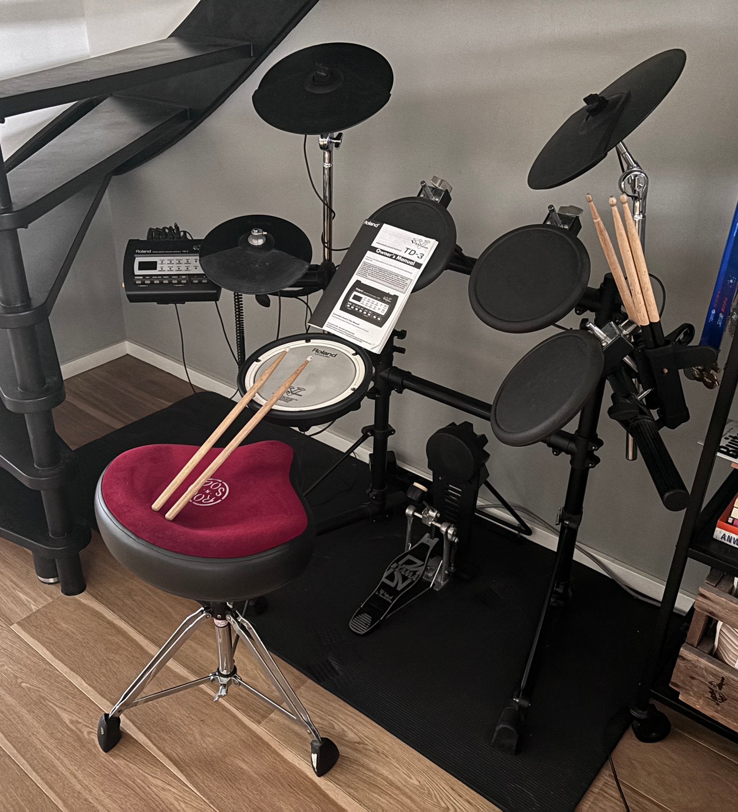 Elektronisch drumstel Roland TD-3 + GRATIS accesoires, Muziek en Instrumenten, Ophalen, Zo goed als nieuw, Roland, Elektronisch