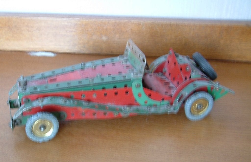 mecano auto  met goede wielen, Antiek en Kunst, Ophalen of Verzenden