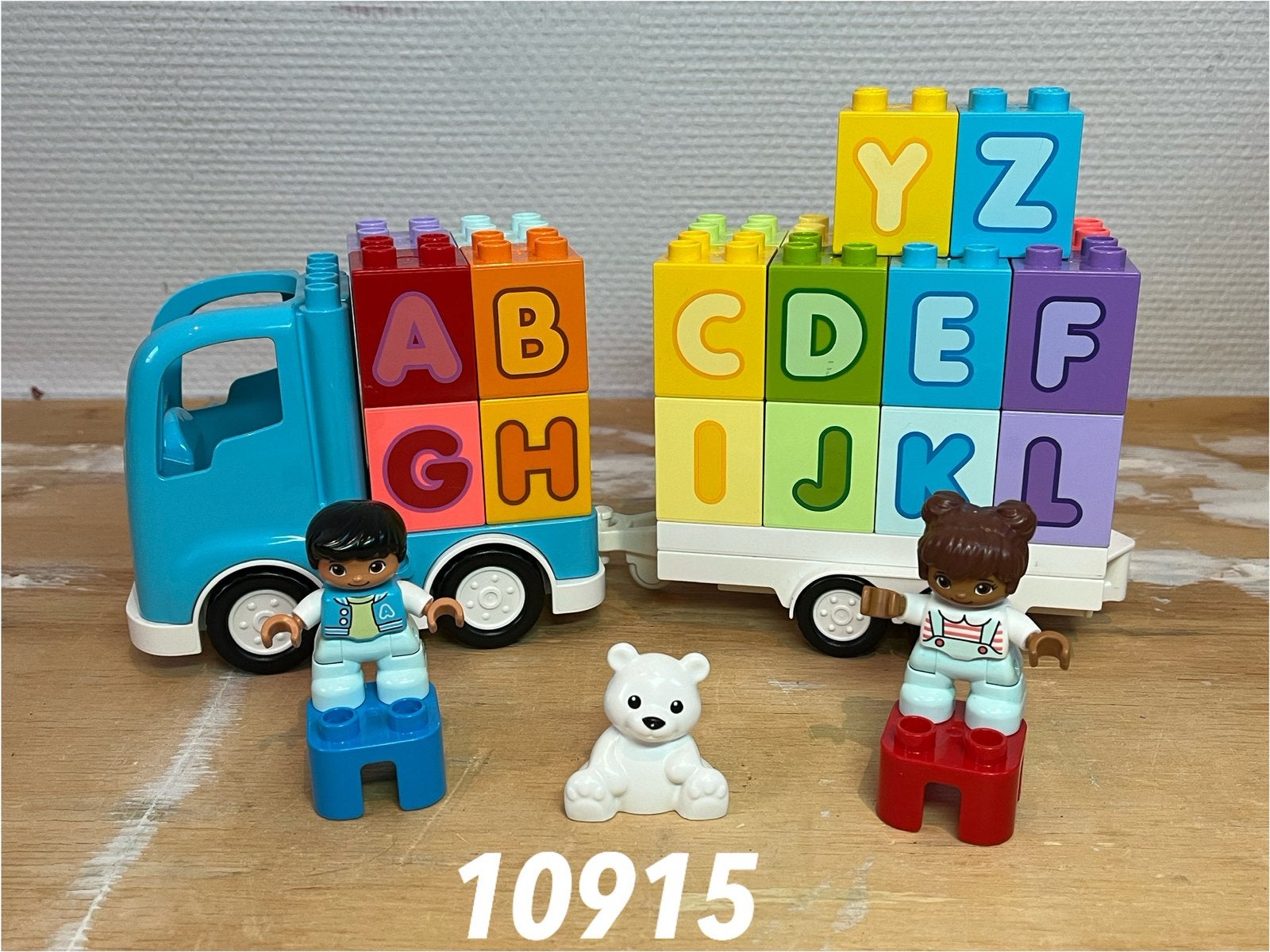 Duplo alfabet vrachtwagen 10915 (compleet) 7, Ophalen of Verzenden, Zo goed als nieuw, Complete set, Duplo