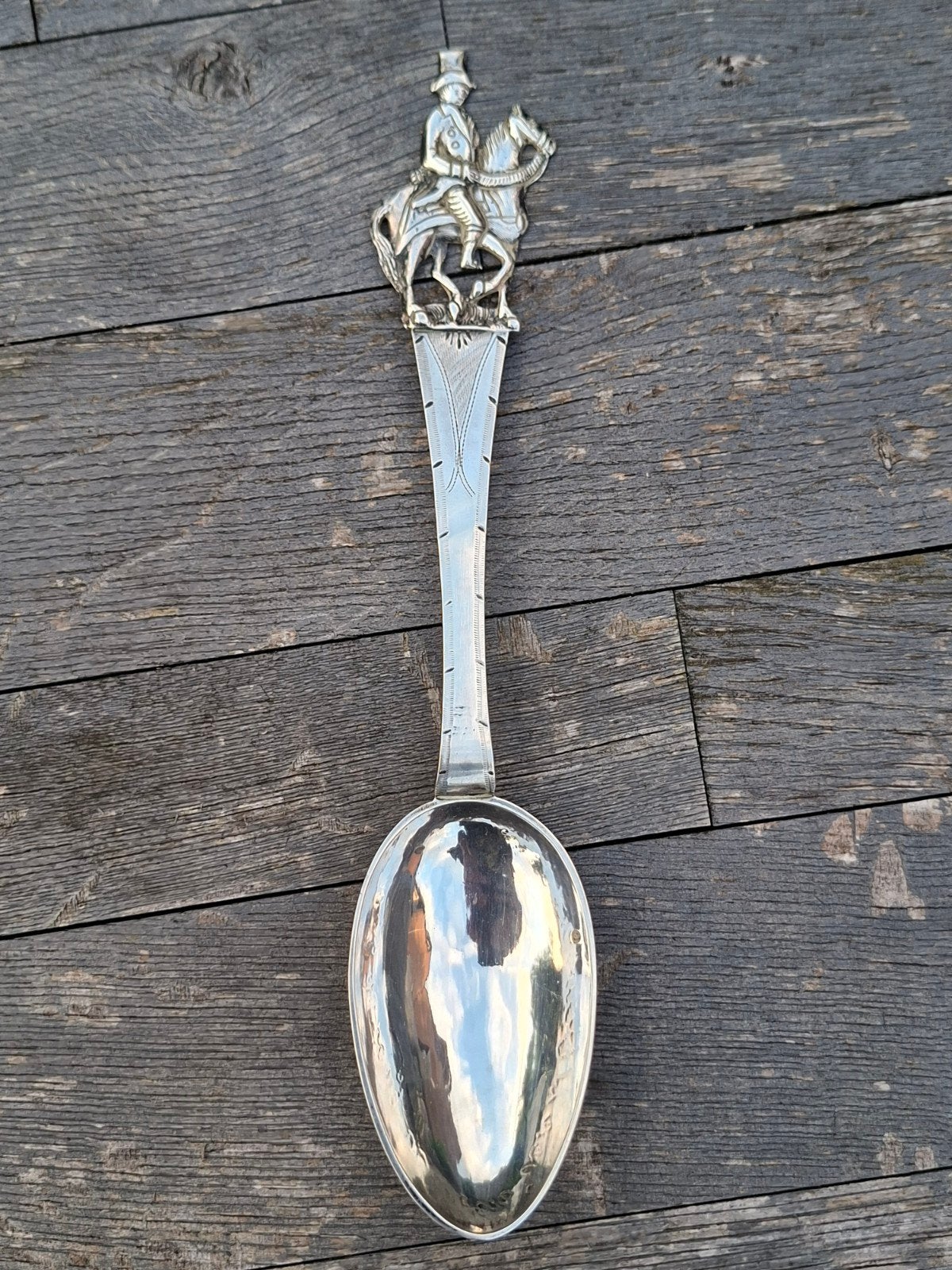 Geboortelepel 1838 (19e eeuws zilver), Ophalen of Verzenden, Zilver