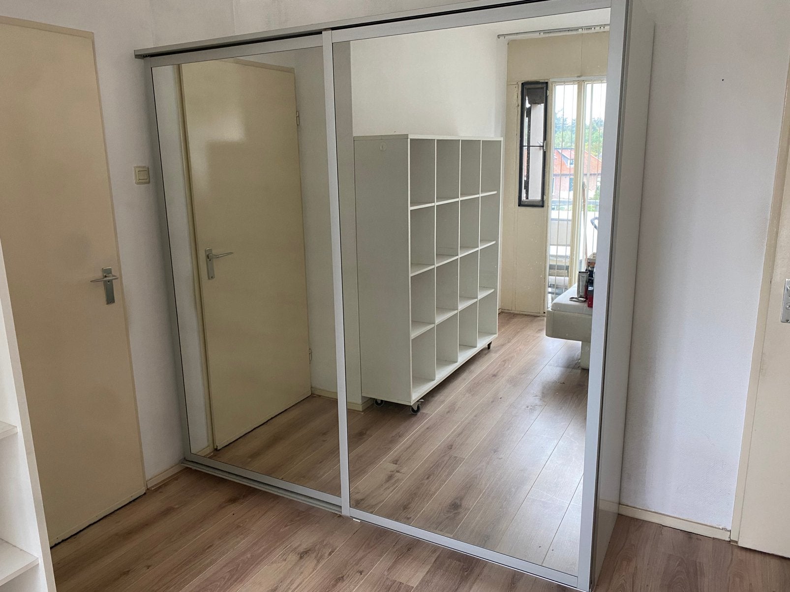 Ikea pax schuifdeur kast met spiegeldeuren, Huis en Inrichting, Kasten | Kledingkasten, Ophalen, 50 tot 75 cm, 50 tot 100 cm, 200 cm of meer