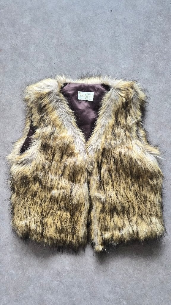 Bont gilet, Ophalen of Verzenden, Zo goed als nieuw, Maat 36 (S), Bruin