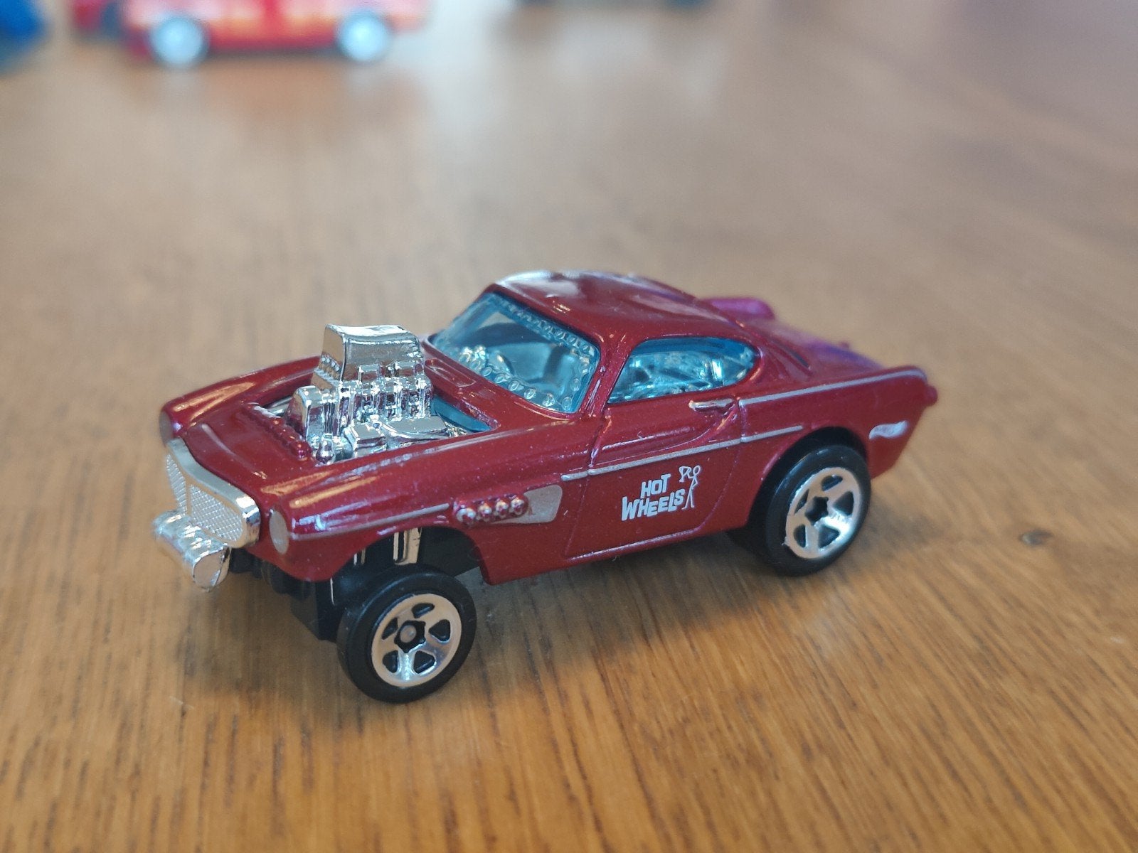 Hot Wheels Volvo P1800 Gasser ROOD, Ophalen of Verzenden, Zo goed als nieuw, Auto