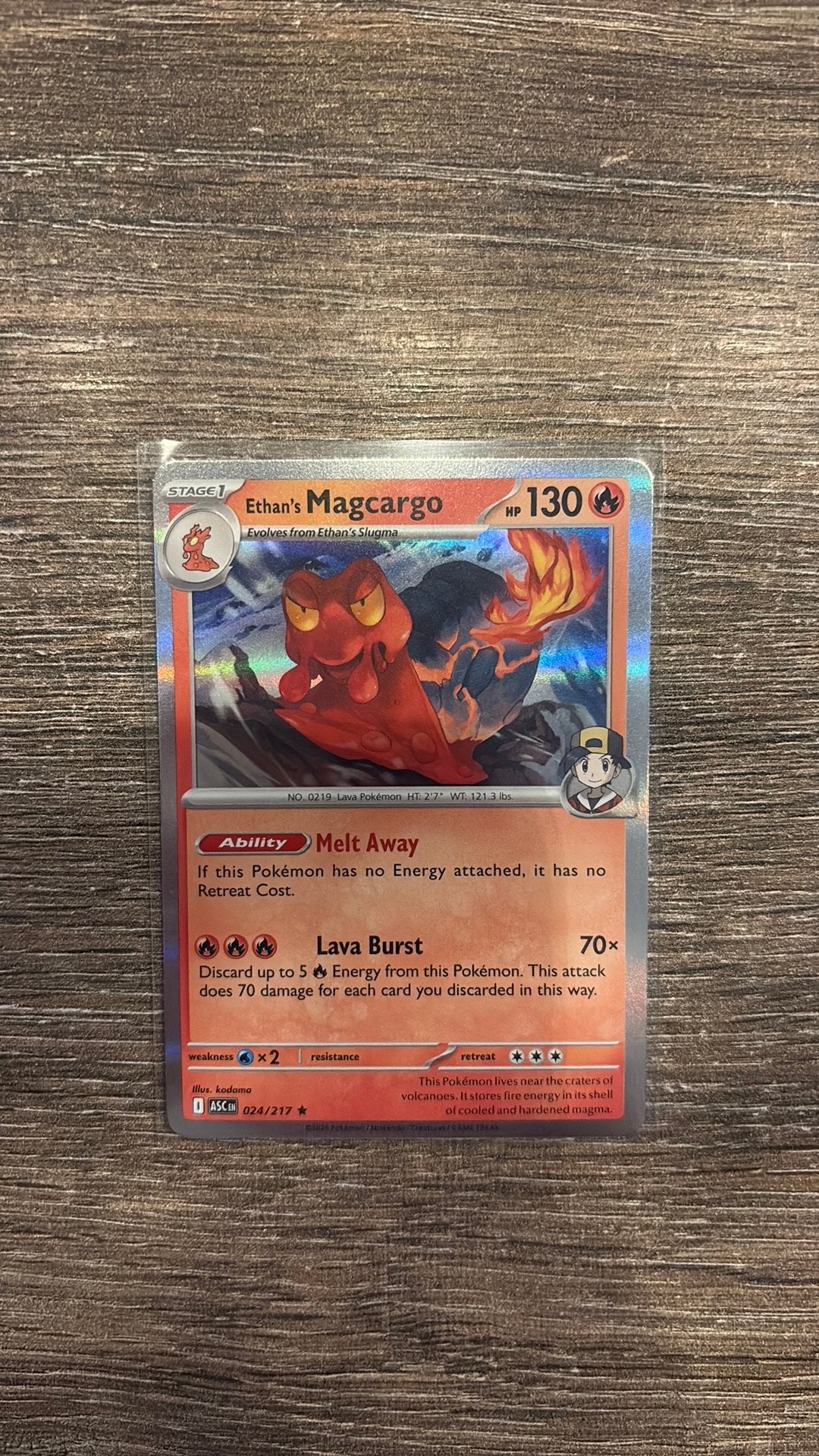 ASC Ethan’s Magcargo 024/217 holo, Ophalen of Verzenden