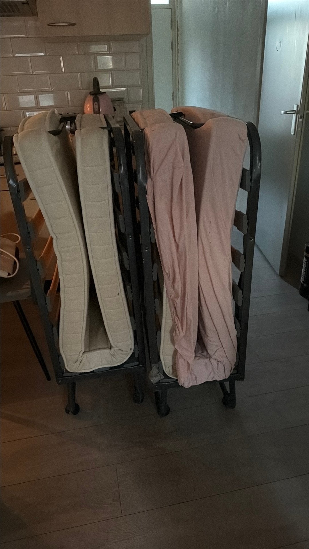GRATIS OPHALEN Opklap eenpersoons bed 2x, Ophalen, Gebruikt, 90 cm, Eenpersoons
