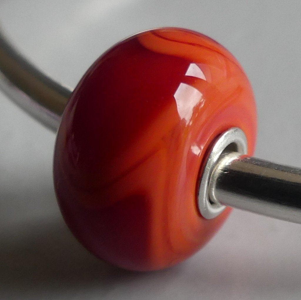 Trollbeads SCHARLAKEN ROOD  GORDELDIER, -, Verzenden, -, Zo goed als nieuw